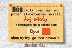 Czy szukamy Bożych planów?